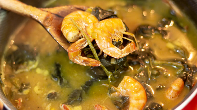 Close-up of tacacá