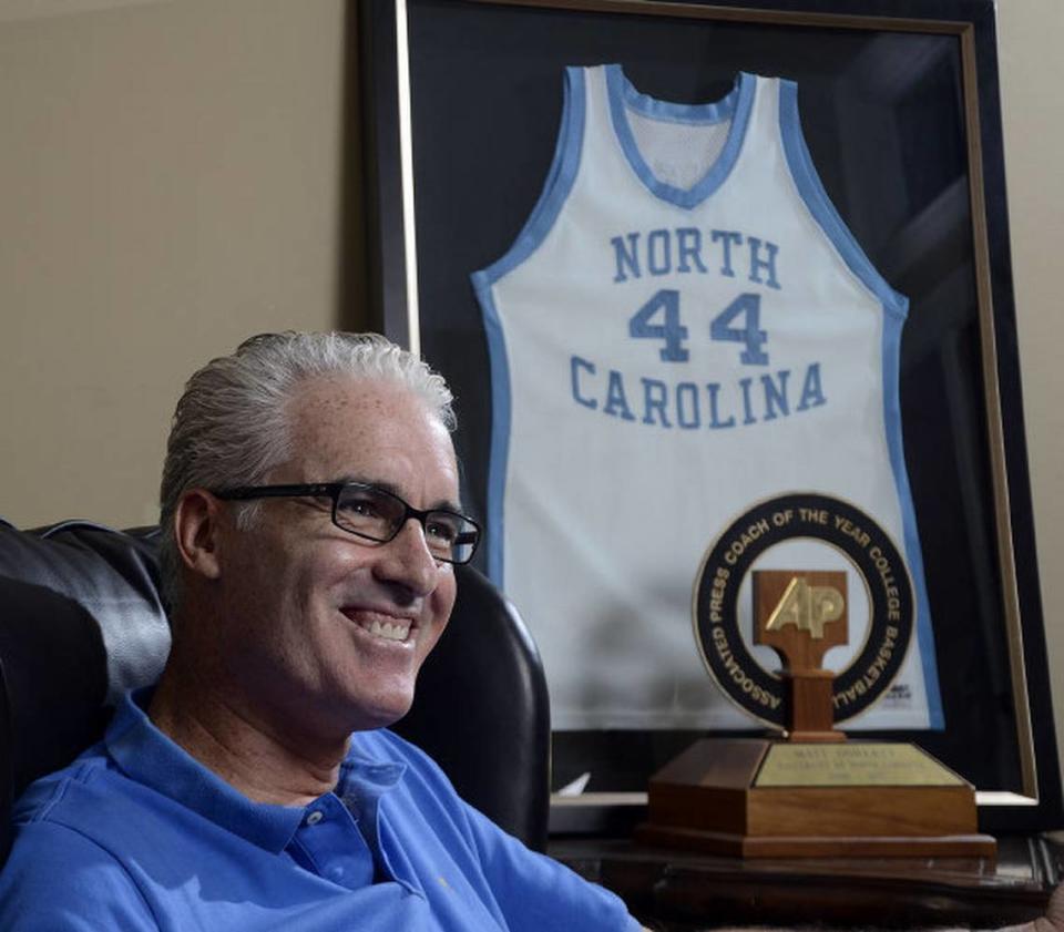 Former UNC basketball coach Matt Doherty now lives in Mooresville. He and his wife, Kelly, have two children.