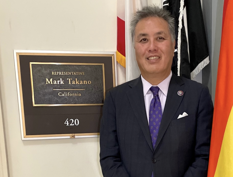 傳眾議院退伍軍人事務委員會主席高野（Mark Takano）率領跨黨派眾議員訪台。（翻攝Mark Takano推特）