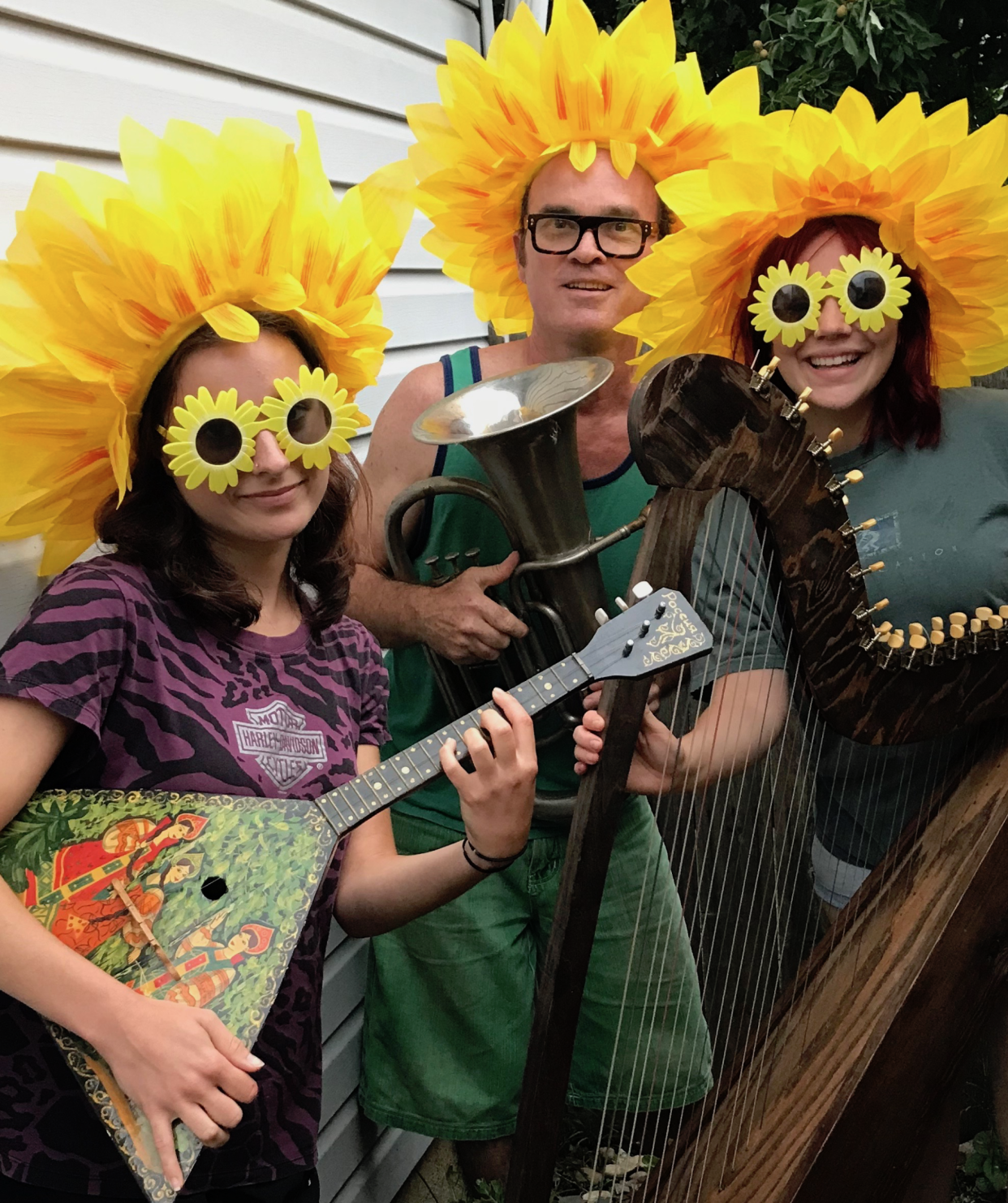 The band Toadstool Shadow promises to wear sunflowers during their performance at the Frankfort Sunflower Festival and encourages others to do the same.