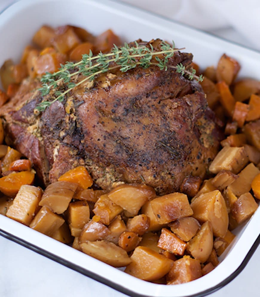 Lamb Roast With Root Veggies from Stupid Easy Paleo