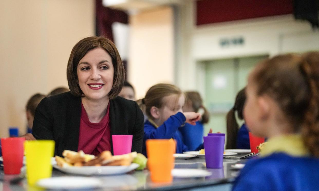 <span>Bridget Phillipson visits a breakfast club at Cherry Fold primary school in Burnley last month.</span><span>Photograph: Christopher Furlong/Getty Images</span>