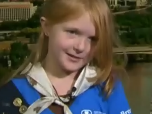 Girl Guide, 9, sells out of cookies in an hour after setting up shop outside Canadian cannabis store