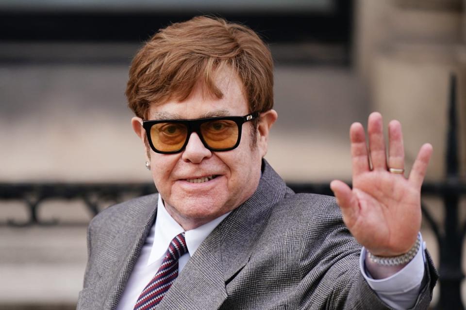 Elton John expressed delight over his call with Vladimir Putin before realising it was a hoax call (PA Archive)