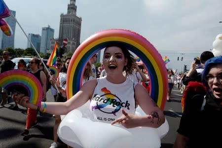 "Equality Parade" rally in support of the LGBT community in Warsaw