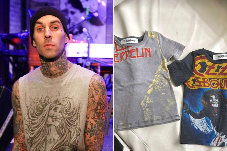 <p>Noel Vasquez/Getty, Travis Barker/Snapchat</p> Travis Barker