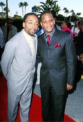 Spike Lee and D.L. Hughley at the Hollywood premiere of Paramount's The Original Kings of Comedy