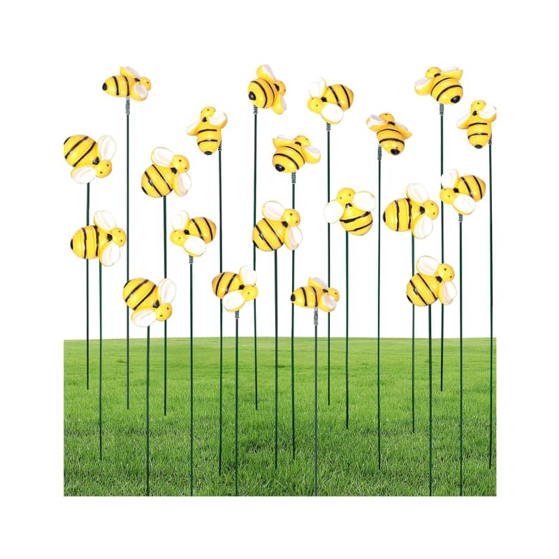 20 Pack Bee Garden Stakes for Decoration