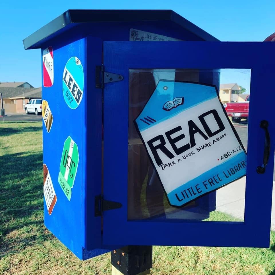 One of the 17 Little Free Libraries that Storybridge has set up for children to have access to free books.