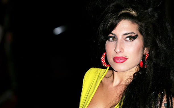 Amy Winehouse at the BRIT Awards in London on February 14, 2007