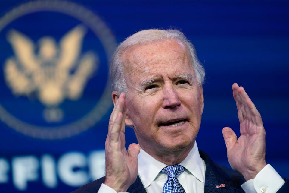 President-elect Joe Biden calls the violent protests at the U.S. Capitol "an assault on the most sacred of American undertakings: the doing of the people's business."