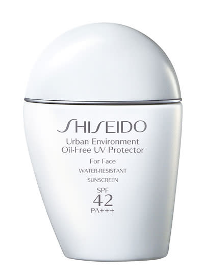 Shiseido Suncare Urban Environment Oil-Free UV Protector SPF 42, $30, shiseido.com