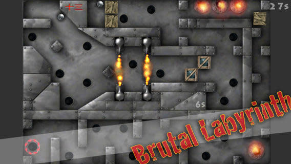 Brutal Labyrinth 殘酷迷宮滾球遊戲，app說明由三嘻行動哇@Dr.愛瘋所提供