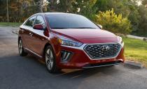 <p>Another compact hybrid that has made it onto our Editors' Choice list, the Ioniq delivers incredible fuel economy. Lively around town with its 139 horsepower, the base Blue model achieves 57 mpg city and 59 mpg highway, according to the EPA. If you'd prefer to drive more miles on pure electric power, you can step up to the Ioniq plug-in model for about $3,000 more. It offers 29 miles of all-electric range, thanks to its large onboard battery. At about $28,000, it's also an exceptional value. But the best part of the Ioniq, aside from its attractive styling, the practicality of its hatchback body style, and its extensive list of safety features, is that it drives like a regular small car. You'd hardly know it's a hybrid.</p>