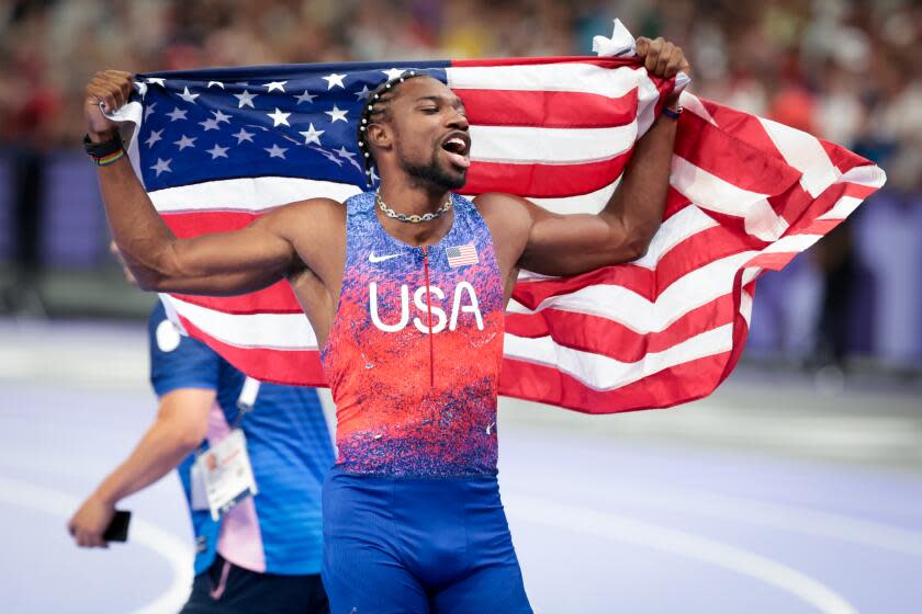 Noah Lyles explains how he won the Olympic men's 100meter final in a