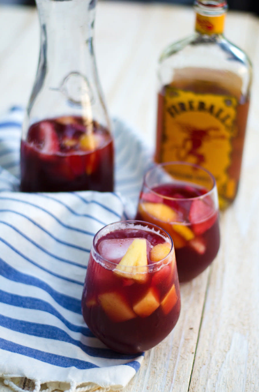 <strong>Get the <a href="http://www.gogogogourmet.com/friday-at-five-fireball-sangria/" target="_blank">Fireball Sangria recipe </a>from Go Go Go Gourmet</strong>