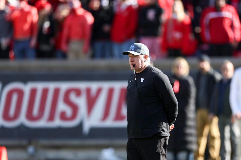 Mark Stoops’ Kentucky team beat archrival Louisville for the fifth year in a row on Saturday.