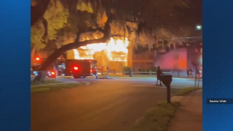 Firefighters said a child died early Wednesday morning in the Altamonte Springs fire.