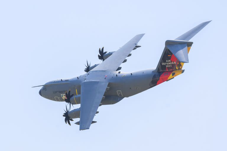 Un Airbus A400M de la fuerza aérea alemana