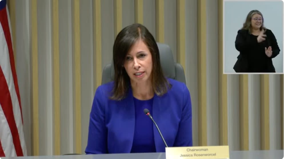  FCC chair Jessica Rosenworcel ahead of net neutrality vote. 