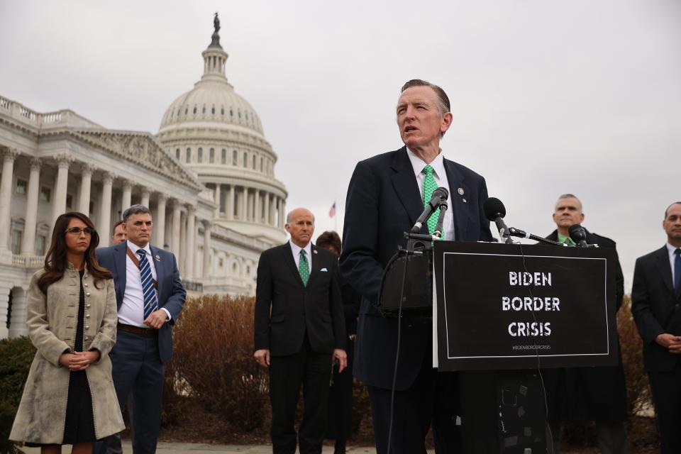 Republican Rep. Paul Gosar of Arizona has long taken a hard line against immigration.