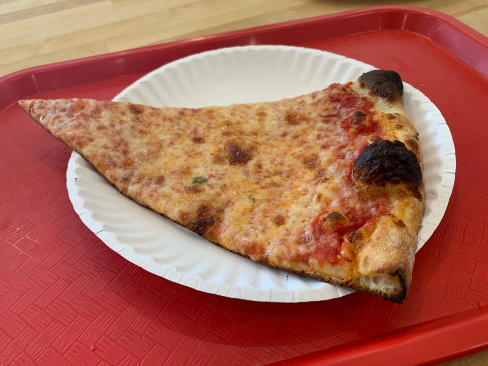 A perfect slice at Trophy Pizza, in Evendale.