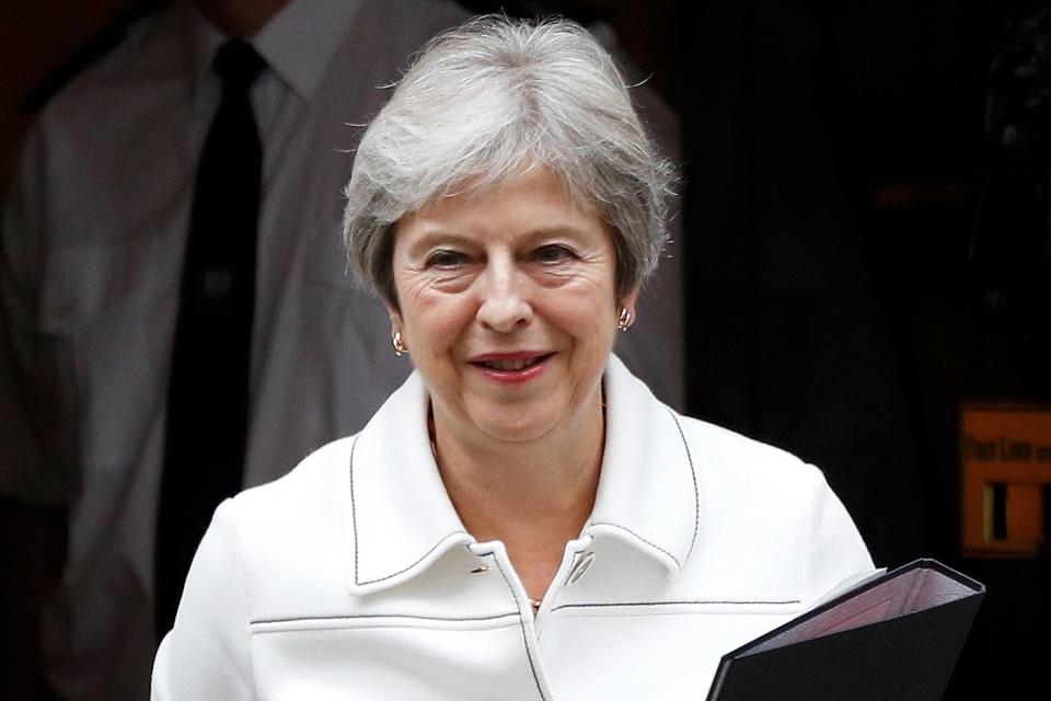 Theresa May, pictured on Monday, is facing renewed pressure from all sides over Brexit: Peter Nicholls/Reuters