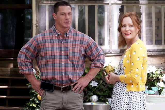 Universal Pictures John Cena and Leslie Mann in 'Blockers'