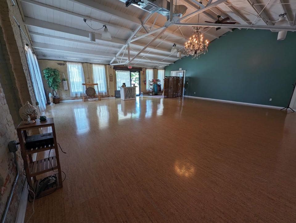 Wildflower Yoga Collective's studio space at the Stangl Factory.