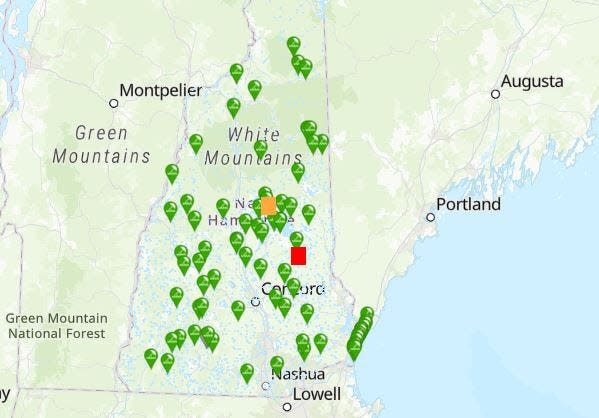 New Hampshire's Healthy Swimming Mapper provides updated information online.