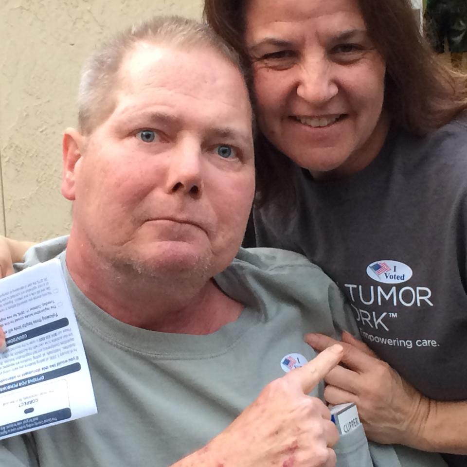 The last photo of Fred Fenton and wife Dianne Fenton Waters was taken Nov. 8, 2016. He died of brain cancer later that month.