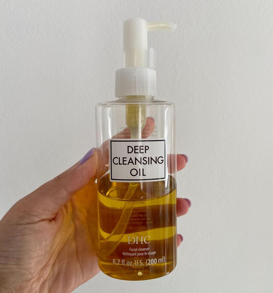 My skin has never felt so clean and refreshed after adding this cleansing oil into my skincare routine. As you can see, I've been using it religiously. (Yahoo Life UK)