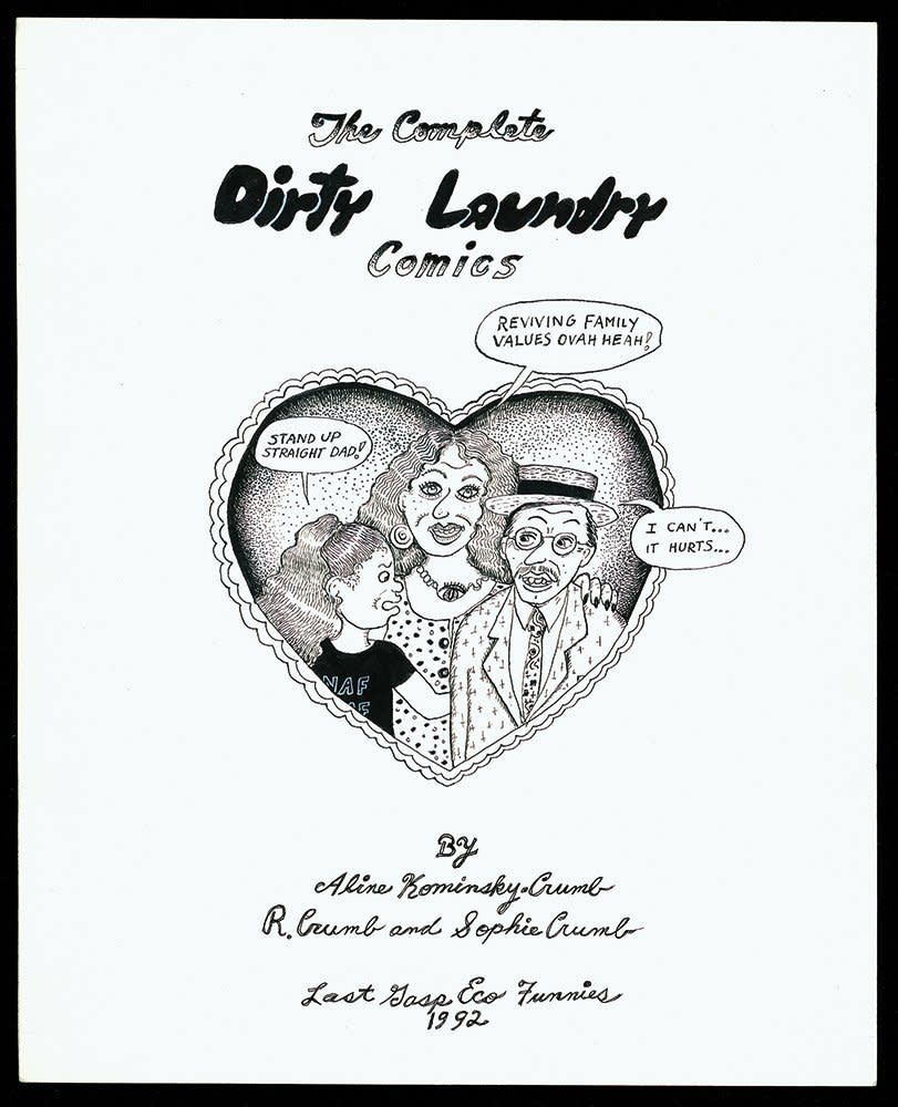 Aline Kominsky-Crumb, "The Complete Dirty Laundry Comics," 1992, ink on paper (Photo: David Zwirner)