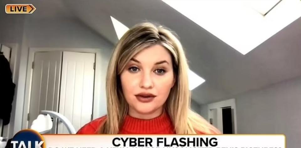 Love Island star Amy Hart shared her experience of cyberflashing on Feltz’s show (TalkTV)