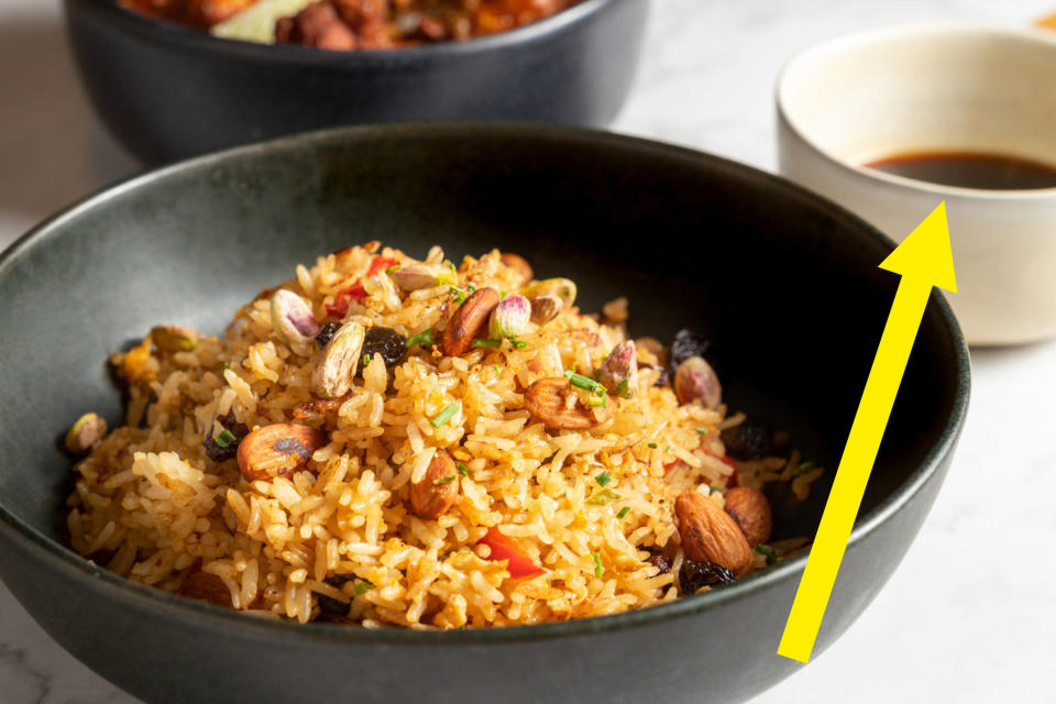 Fried rice in bowls.