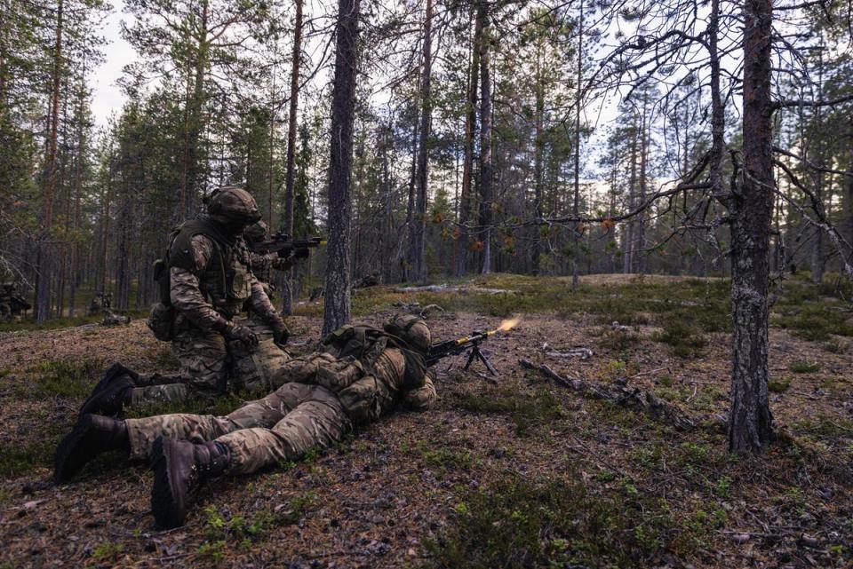 The exercise took place in northern Finland (MoD/PA) (PA Media)