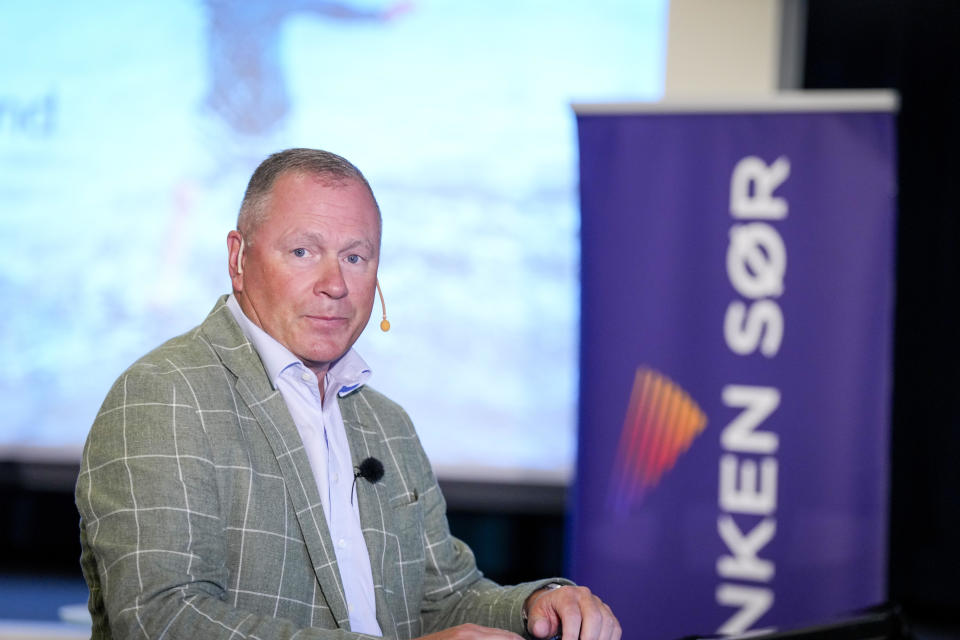 Nicolai Tangen, CEO des norwegischen Staatsfonds, bei der Präsentation der Ergebnisse des ersten Halbjahres 2024 in Oslo. Der norwegische Staatsfonds gilt als Vorbild für die deutsche Aktienrente. - Copyright: picture alliance / NTB | Heiko Junge