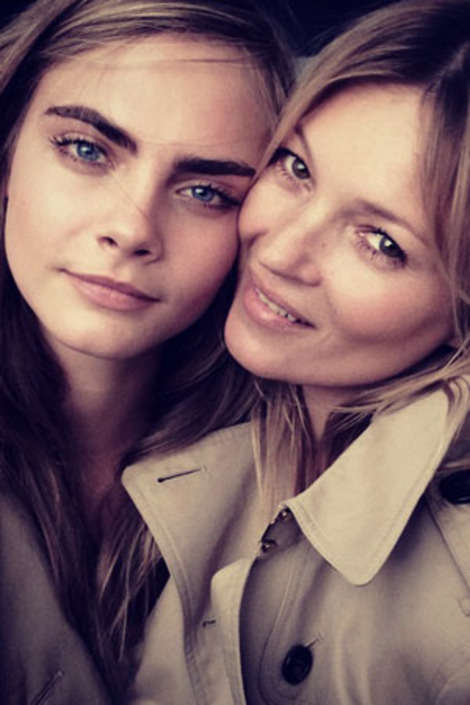 Cara Delevingne, Kate Moss