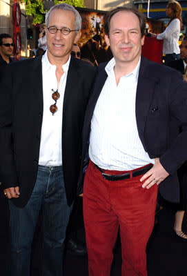 Composers James Newton Howard and Hans Zimmer at the Hollywood premiere of Warner Bros. Pictures' Batman Begins