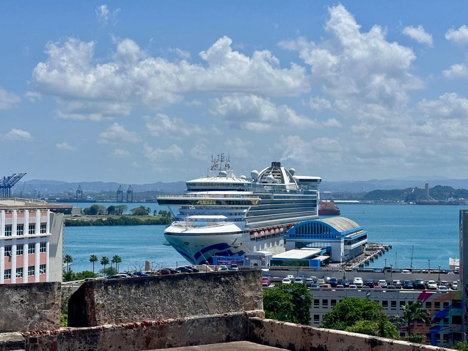 Cruise ship at port 