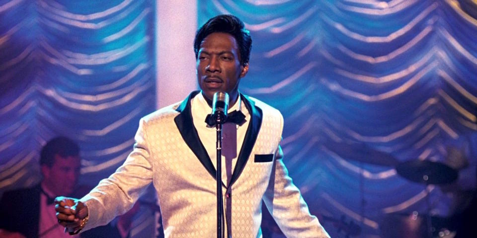 Eddie Murphy won a Golden Globe for his performance in Dreamgirls, 2007 (Credit: Paramount)