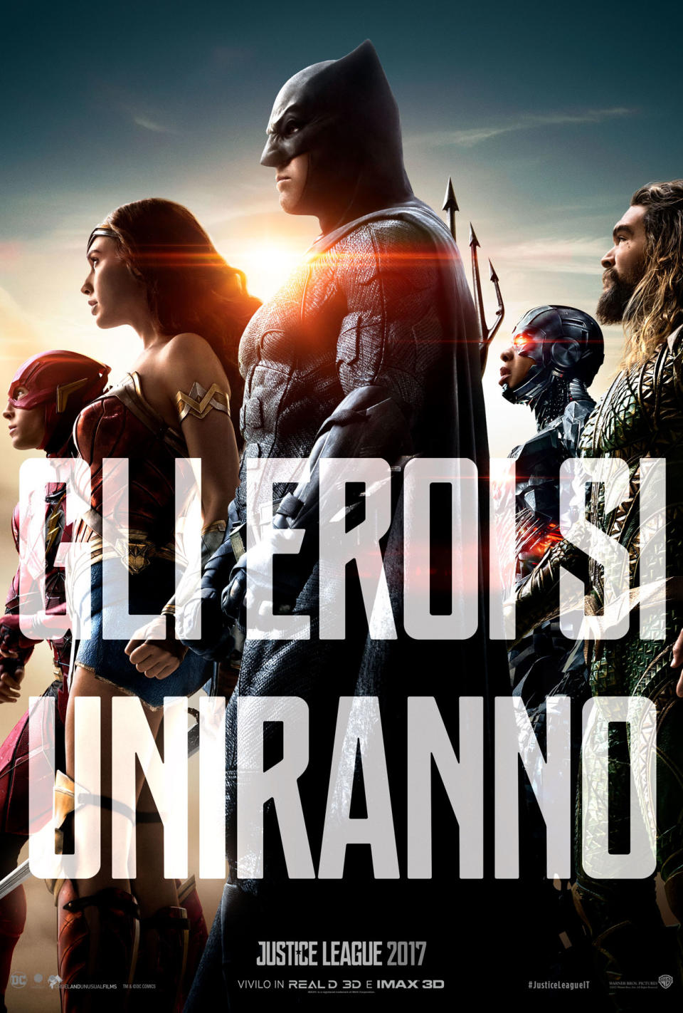 Il poster italiano di “Justice League”
