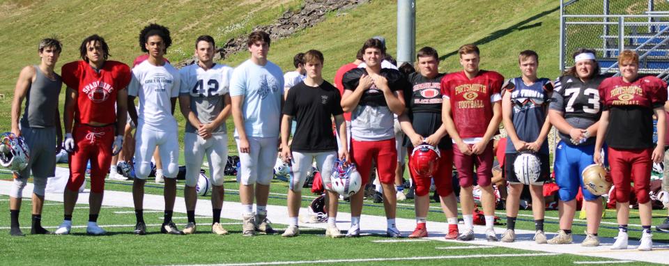 Some of the players on Team East who will represent their respective Seacoast high schools in Saturday's 10th annual Children's Hospital at Dartmouth-Hancock (CHaD) East-West All-Star Football Game. Kickoff is scheduled for 1 p.m. at Saint Anselm College.
