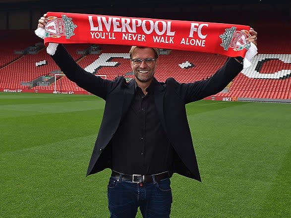 Jurgen Klopp joined Liverpool in October 2015 (Liverpool FC via Getty Images)