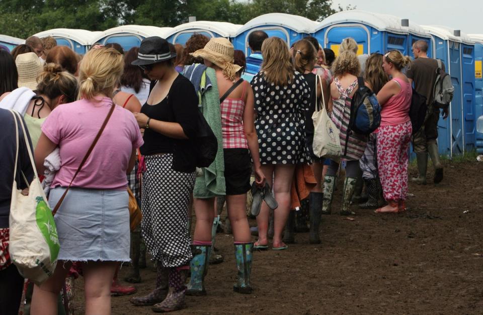 The toilets at Glastonbury are quite an experience (Getty Images)