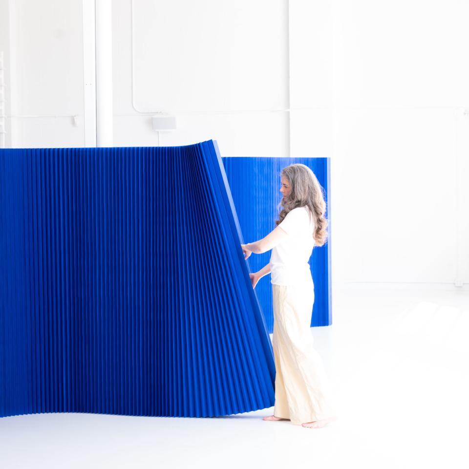 molo blue paper softwall, designed by Stephanie Forsythe + Todd MacAllen