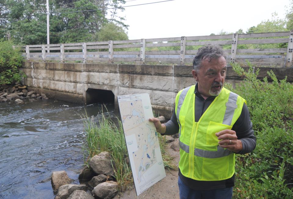 Friends of Bass River Executive Director Rick Bishop talks about the water quality project for the Bass River Estuary System. He was photographed Wednesday at the Crab Creek Conservation Area in Yarmouth Port.