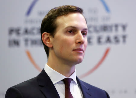 FILE PHOTO: White House adviser Jared Kushner looks on during the Middle East summit in Warsaw, Poland, February 14, 2019. REUTERS/Kacper Pempel/File Photo