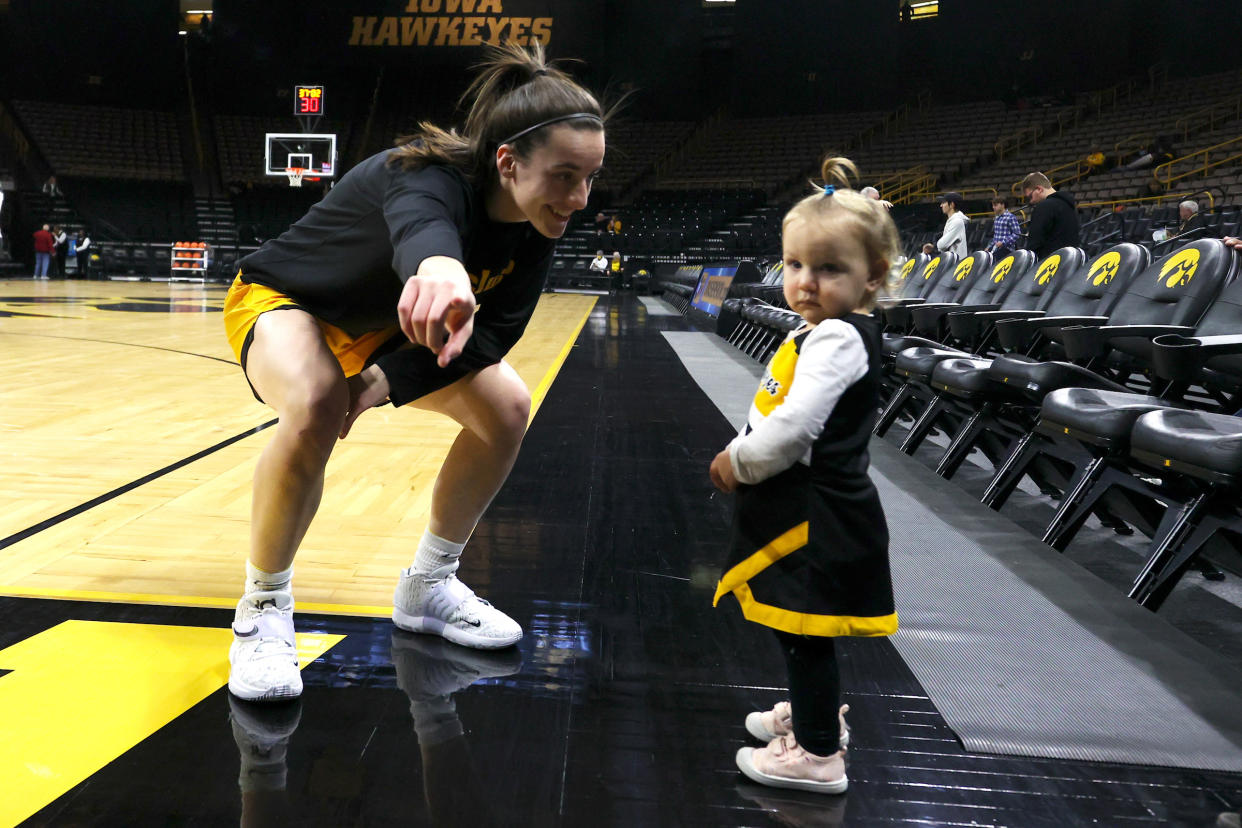 After competing against older boys while growing up, Caitlin Clark now has a lot of fans, young and old, throughout the country. (Stephen Mally/hawkeyesports.com)