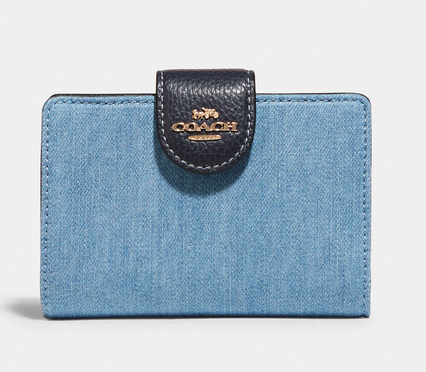 Medium Corner Zip Wallet. Image via Coach Outlet.